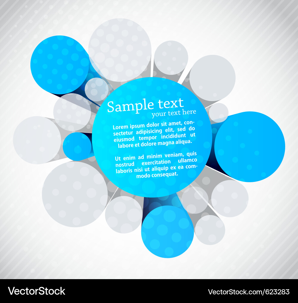 Modern 3D Circles Background vector image