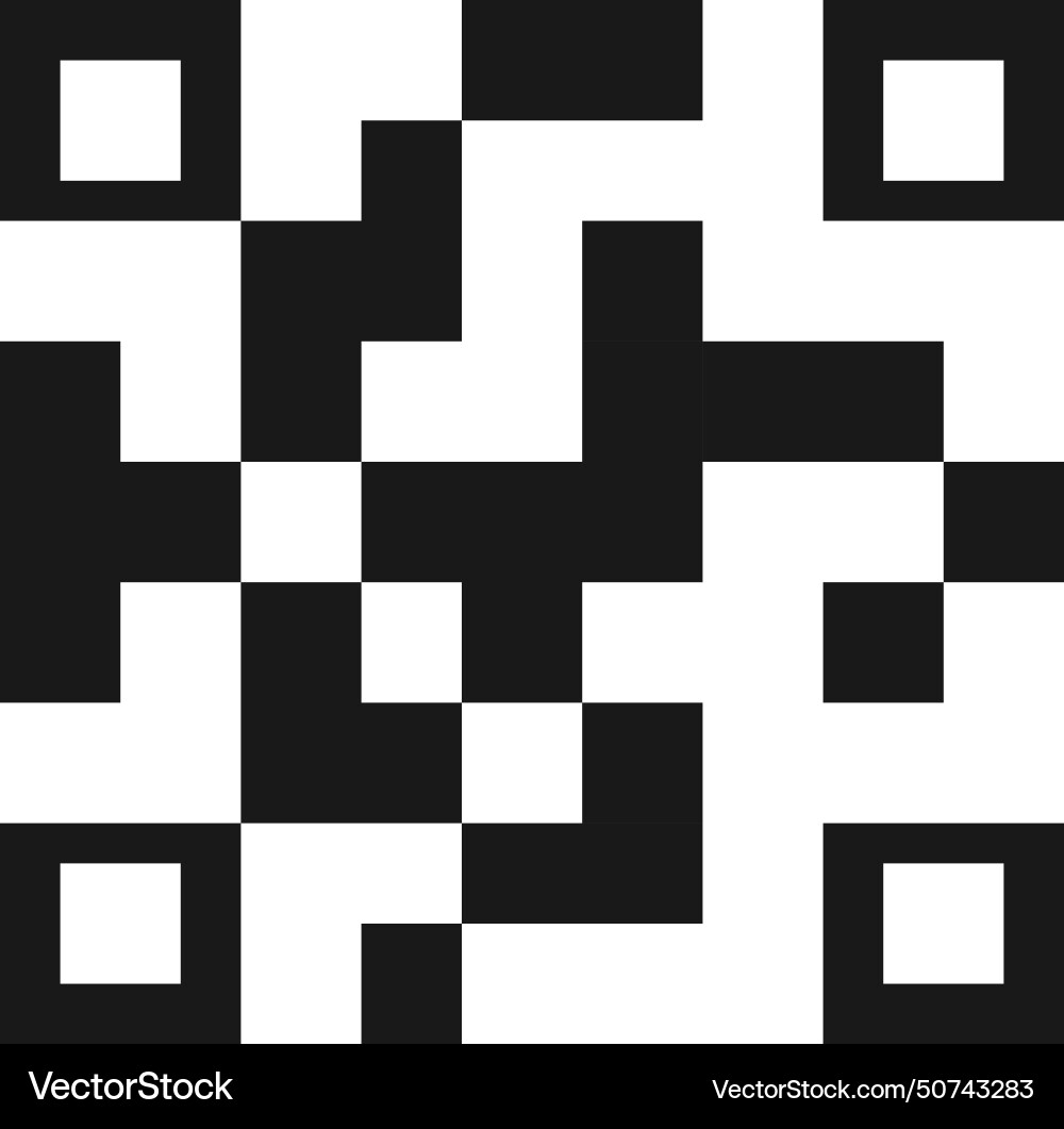 Qr-Code-Symbol mobile Gerätecodierung Datenvorlage Vektorbild