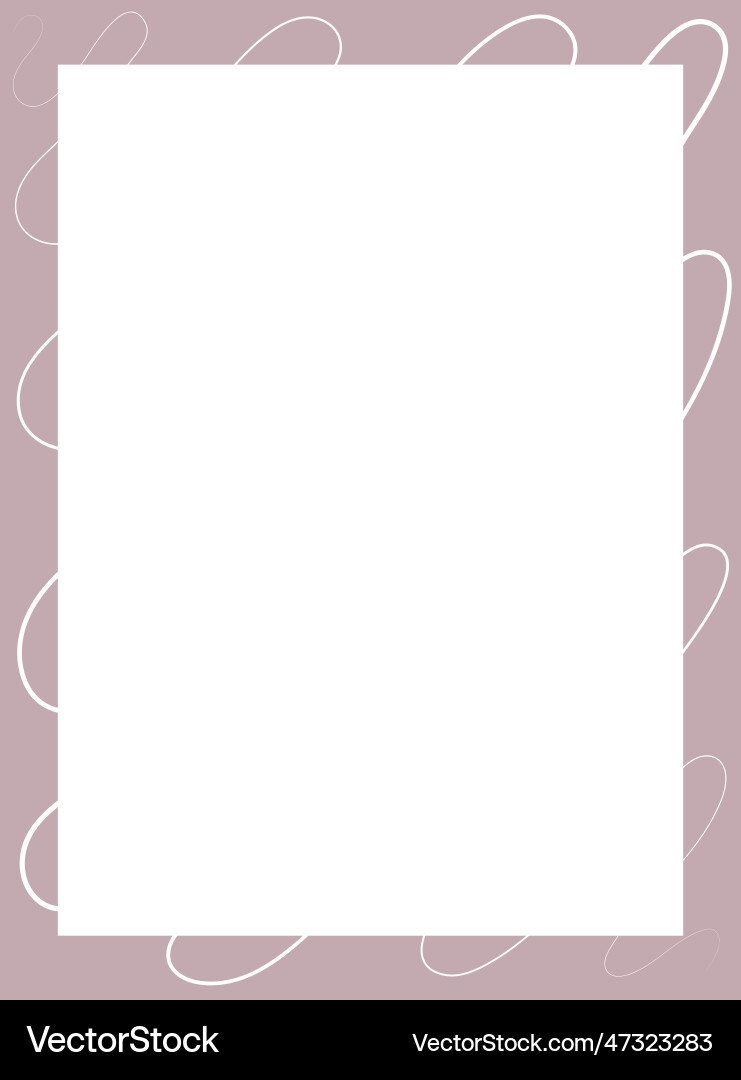 Rectangular frame on a white background Vector Image