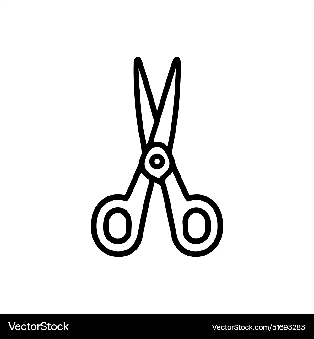 Simple scissors with minimalist and modern design Vector Image