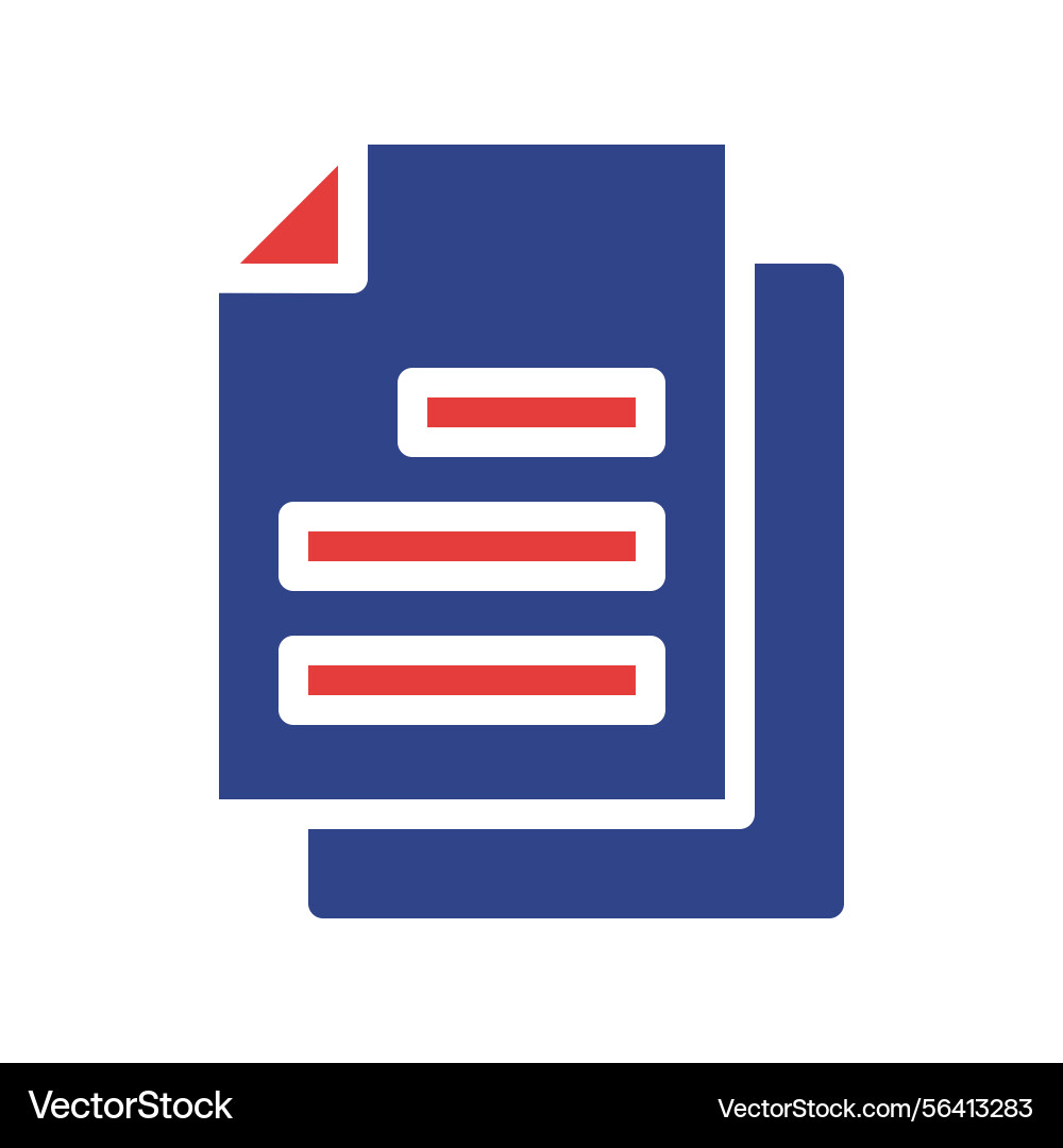 Symbolic document representation with a clean Vector Image