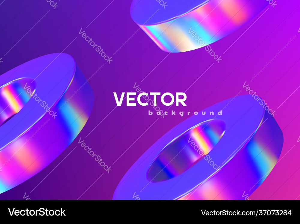 3d render primitives background 3d render primitives background vector image