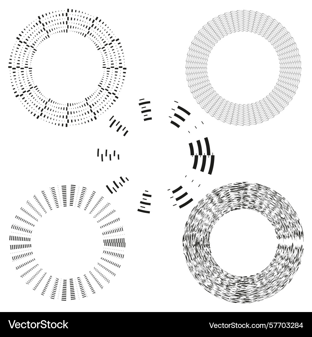 Abstract circle shapes dynamic radial design Abstract circle shapes dynamic radial design vector image