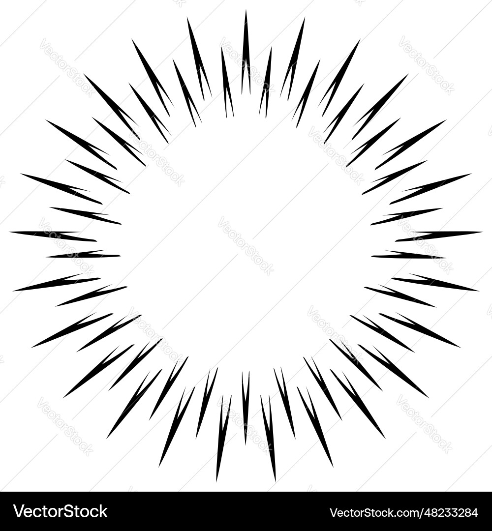 Abstract circle with spikes design element logo vector image