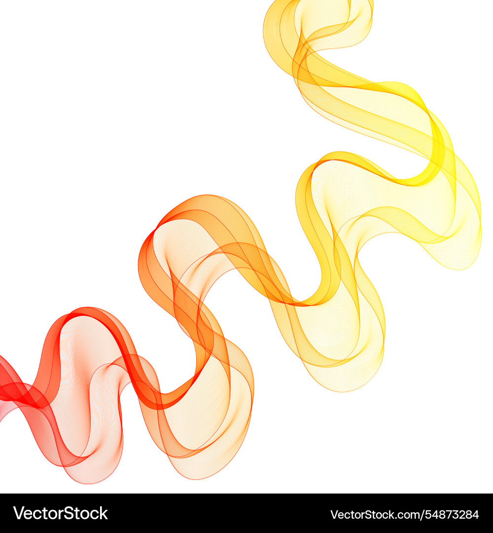 Abstract color wave graphics Vector Image