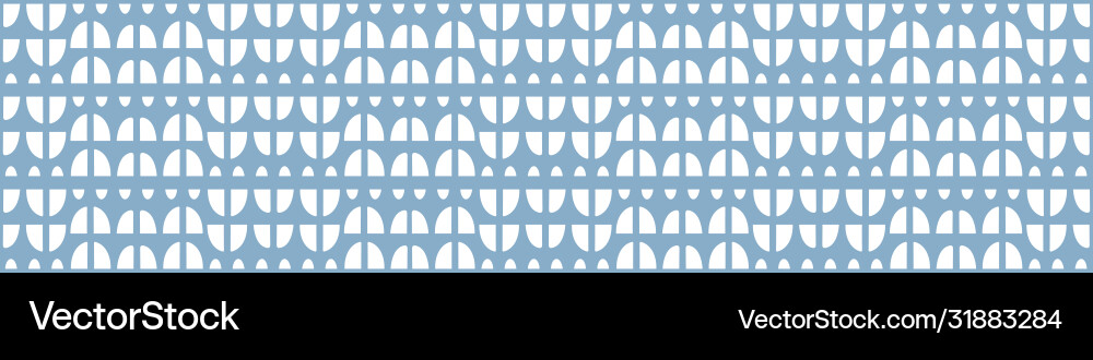 Abstract curve pattern border blue vector image