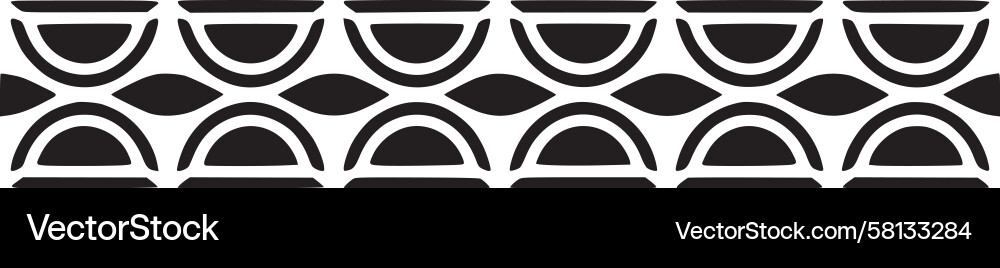 Abstract Wave Pattern Border Vector Image