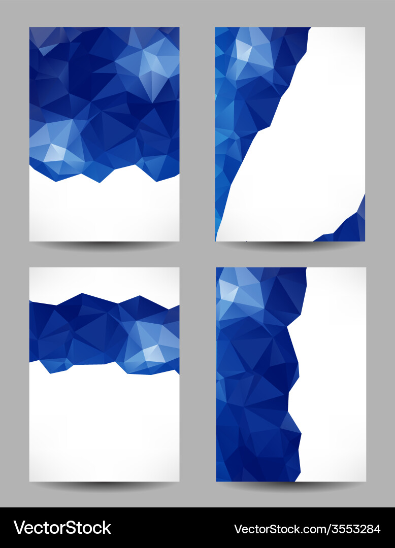 Backgrounds with abstract triangles Vector Image