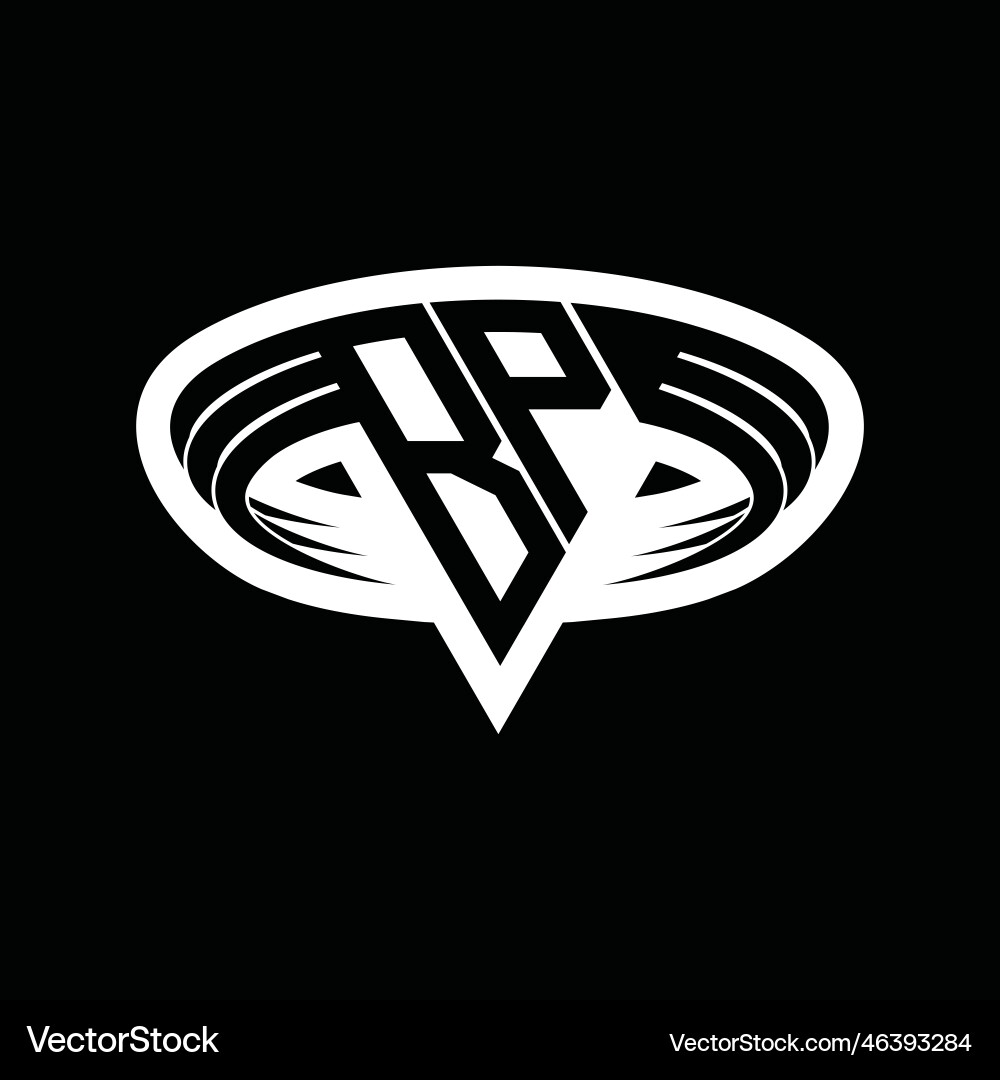 Bp logo monogram with triangle shape slice Bp logo monogram with triangle shape slice Vector Image