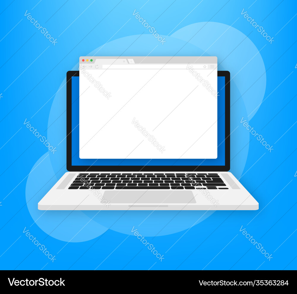 Browser window or web Browser window or web vector image