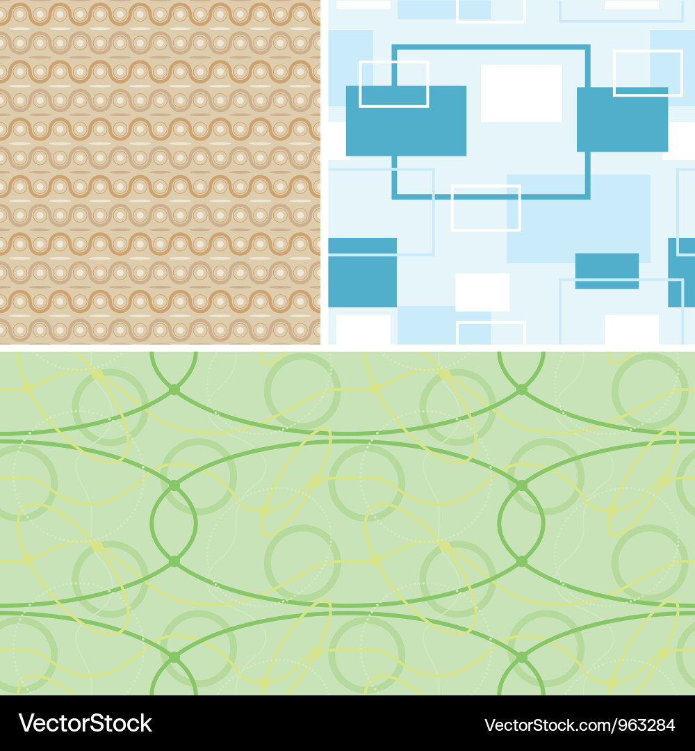 Retro Seamless Patterns Vector Image