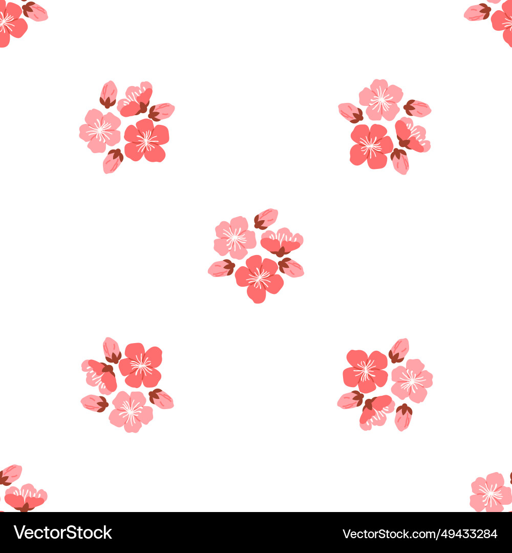 Sakura pattern the seamless Sakura pattern the seamless vector image
