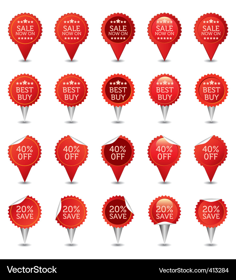 Sale & Promotion Badges Vector Image