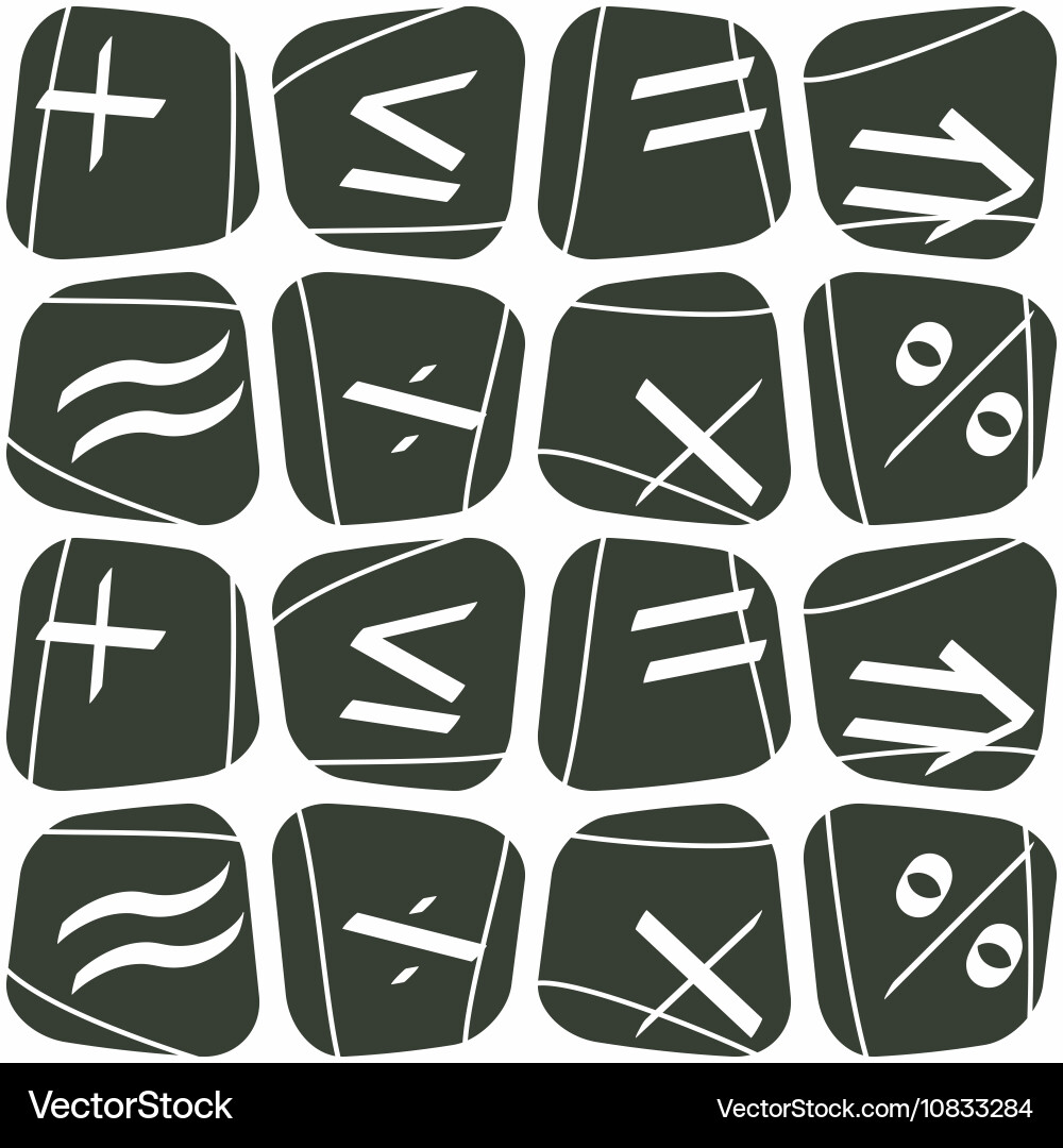 Seamless pattern with mathematical symbols Vector Image