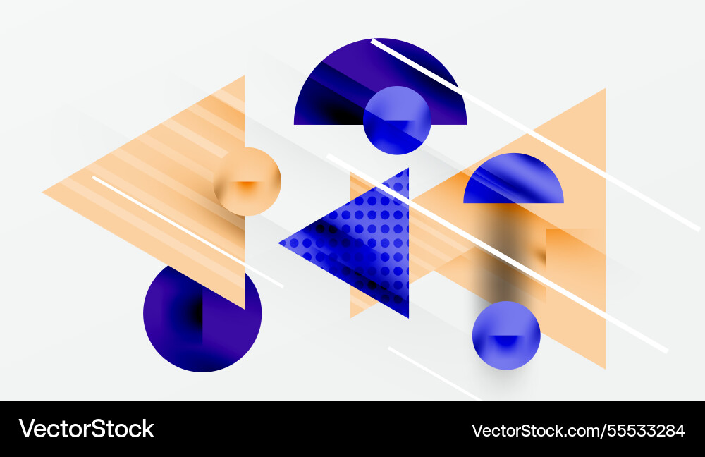 Sleek abstract background - layered triangles Vector Image