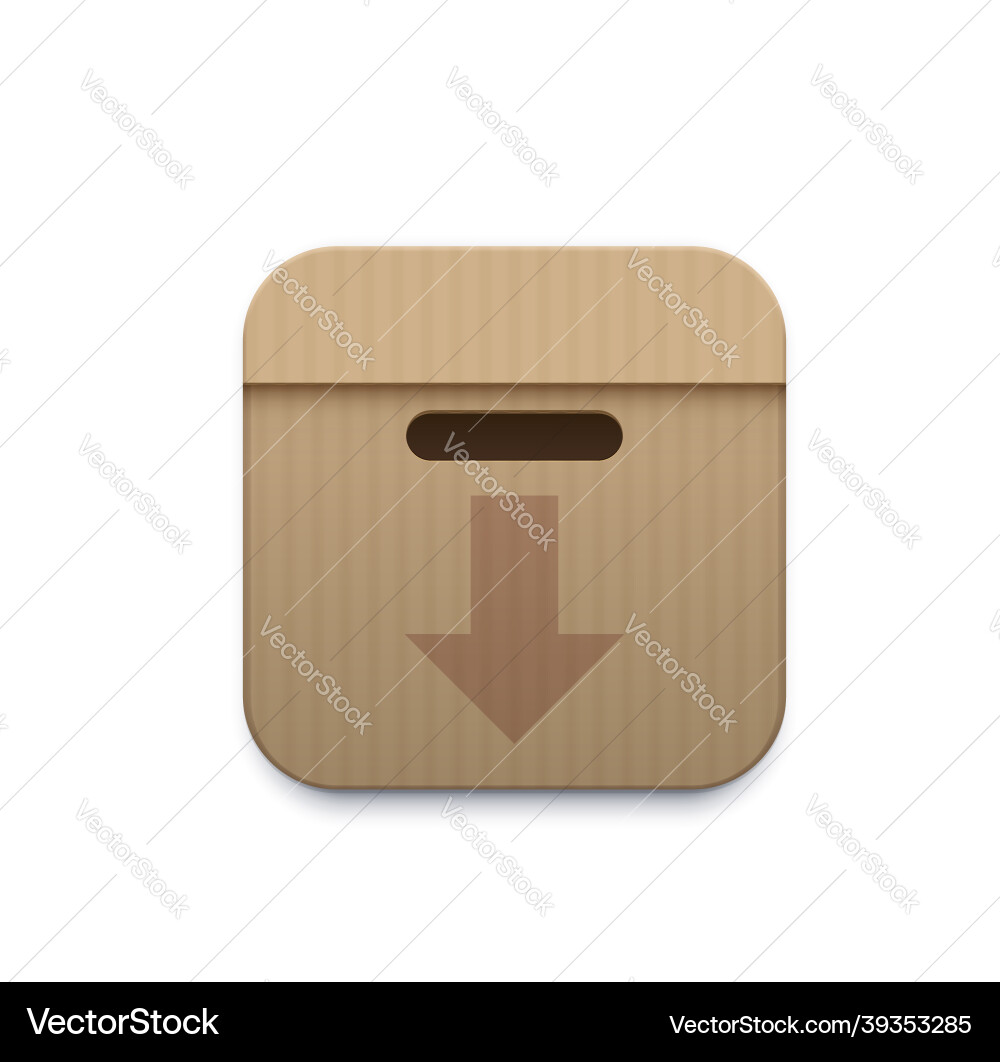 Archive storage icon with paper folders in box Archive storage icon with paper folders in box vector image