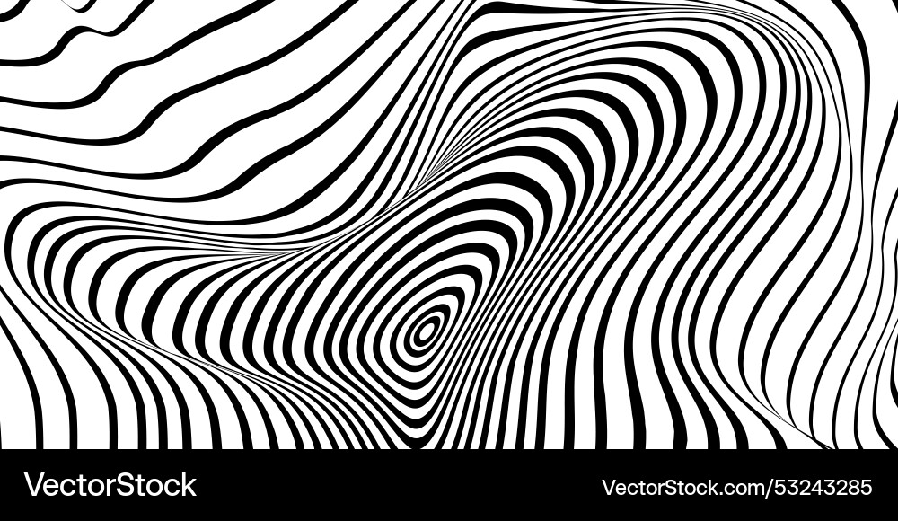 Black and white abstraction line dots background Vector Image