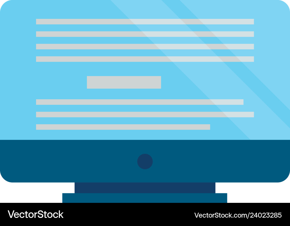 Computer monitor device Computer monitor device Vector Image