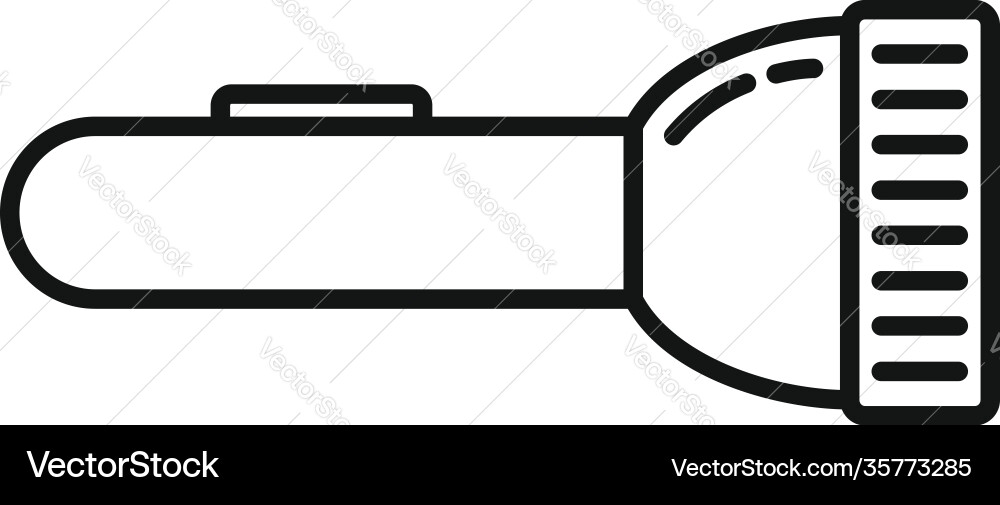 Guard Flashlight Icon Royalty Free Vector Image