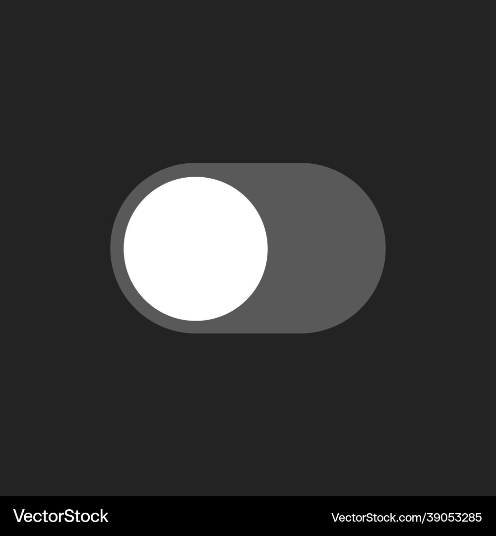 Isolated gray witch toggle button set slider Isolated gray witch toggle button set slider vector image
