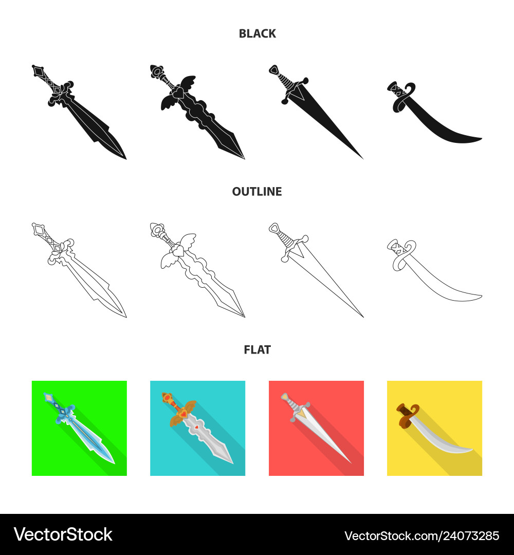 Isolated object of game and armor symbol set Isolated object of game and armor symbol set vector image
