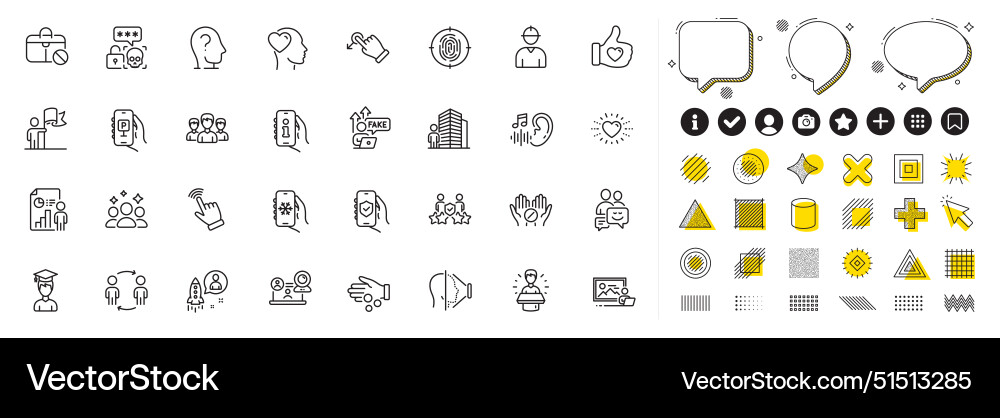 Set of workflow jobless and cyber attack line Set of workflow jobless and cyber attack line vector image