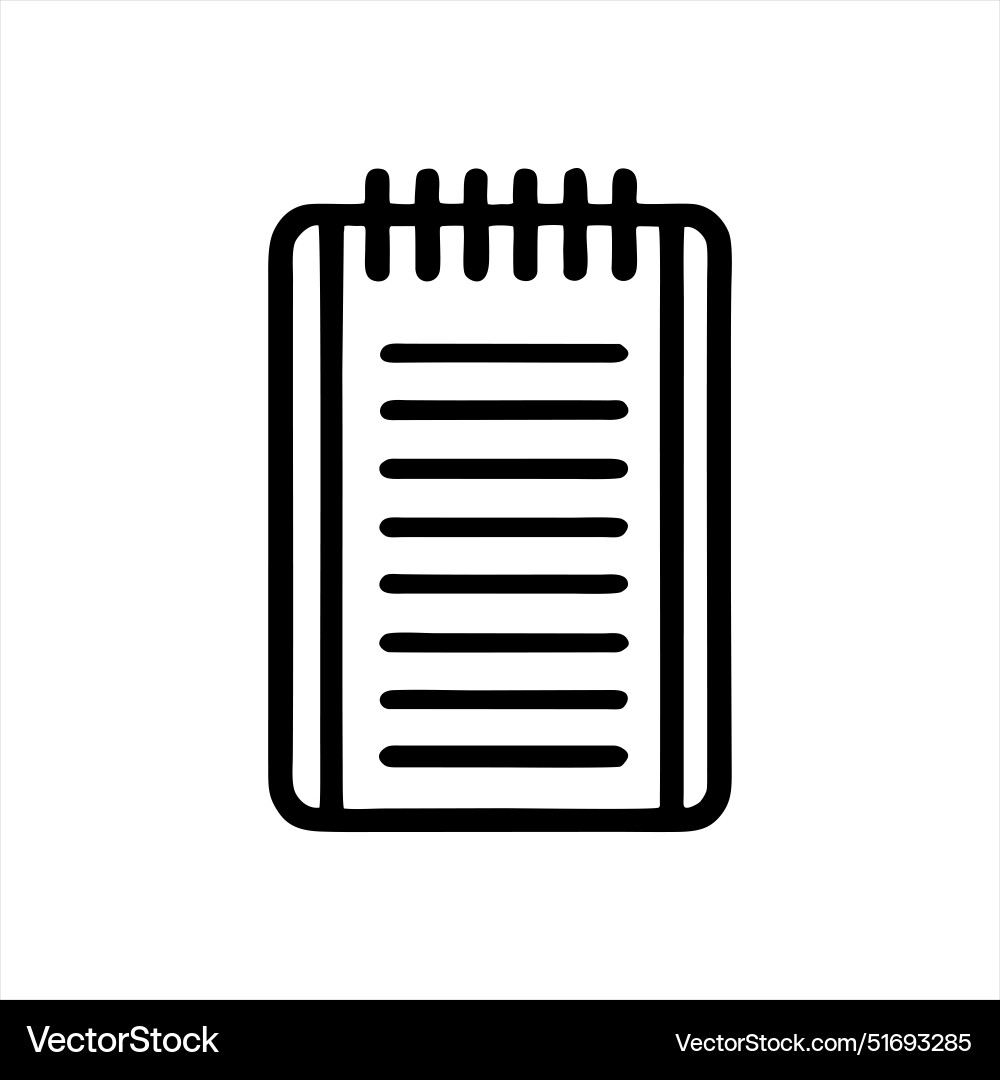 Simple notebook with minimalist and modern design Simple notebook with minimalist and modern design vector image