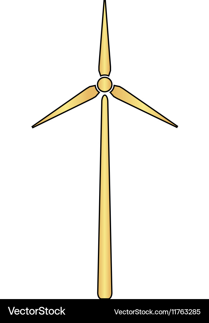 Windmill computer symbol vector image