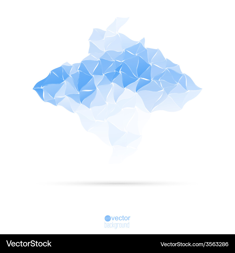 Abstract background with triangles and polygon vector image
