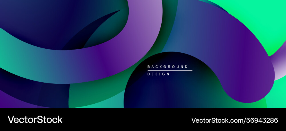 Abstract layers overlap creating vibrant vector image