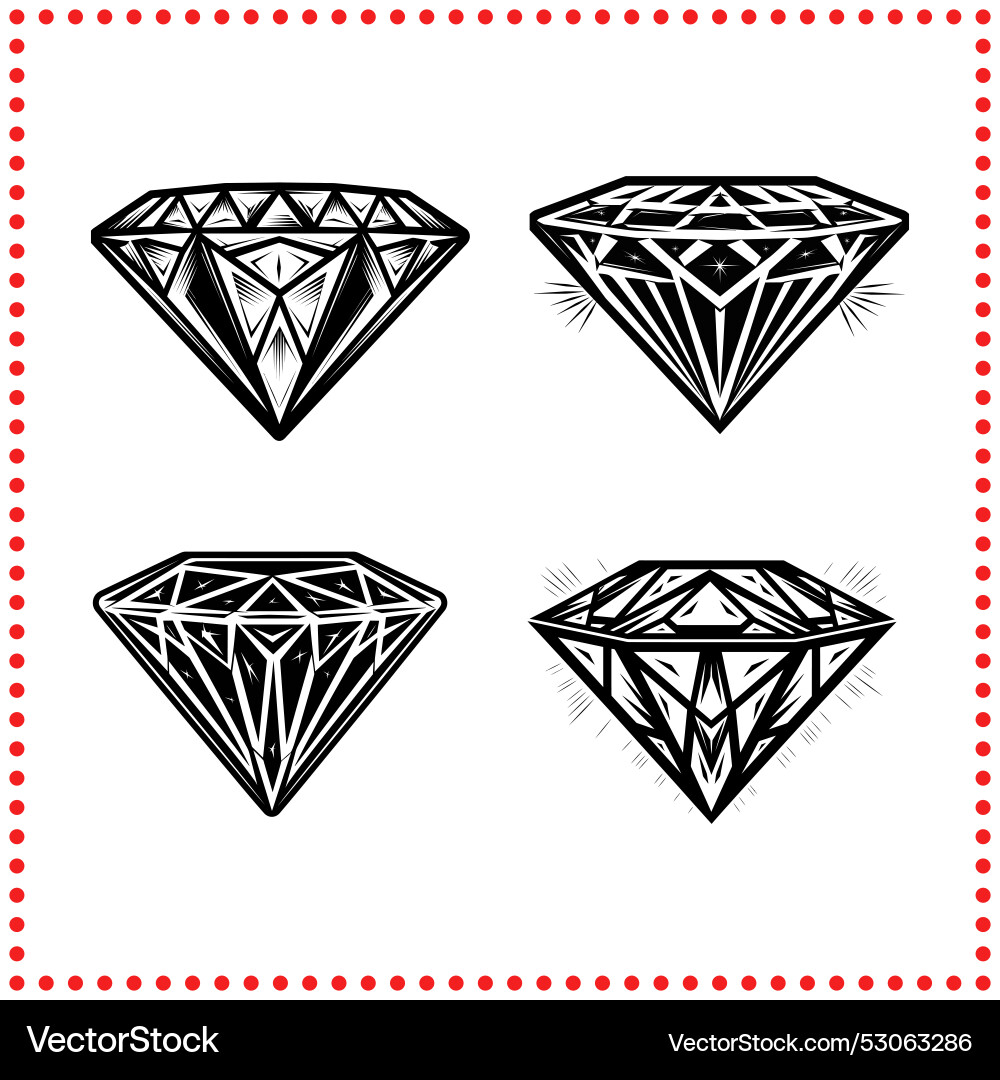 Diamant-Brillanz Vektorbild