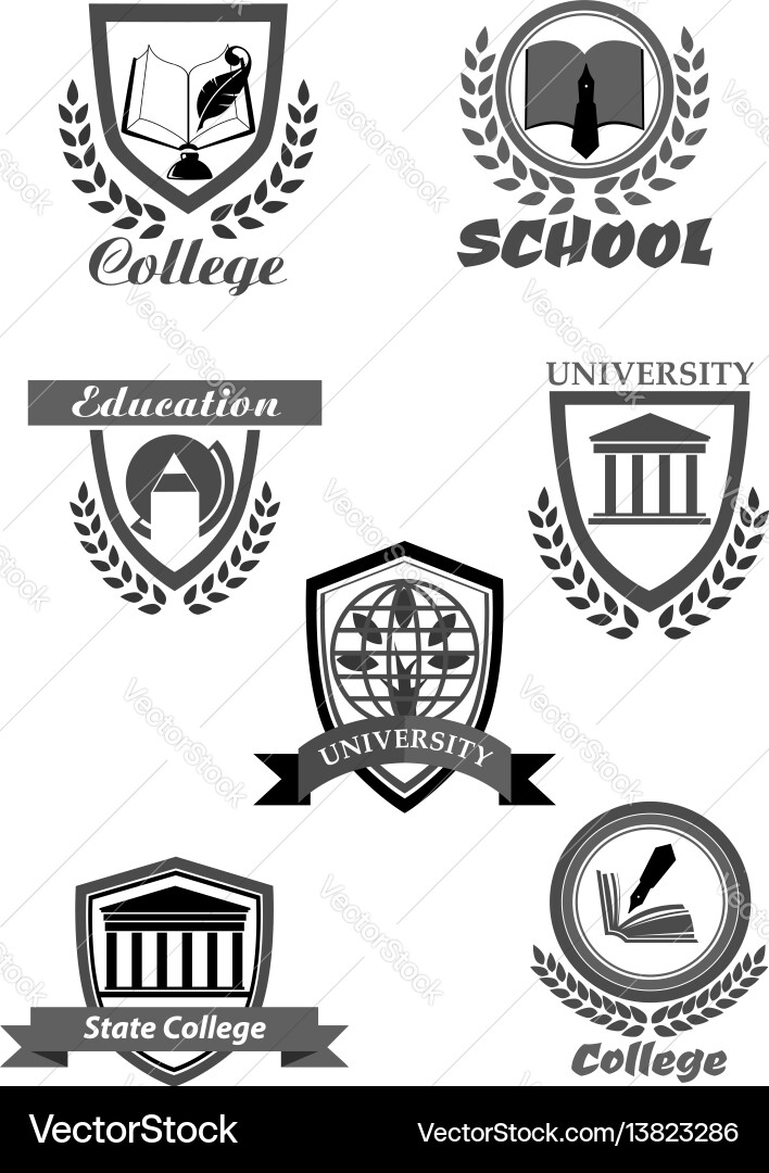 Education Icons - School & University vector image