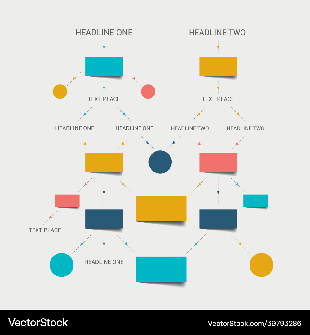 Flow chart scheme infographics elements design Flow chart scheme infographics elements design vector image