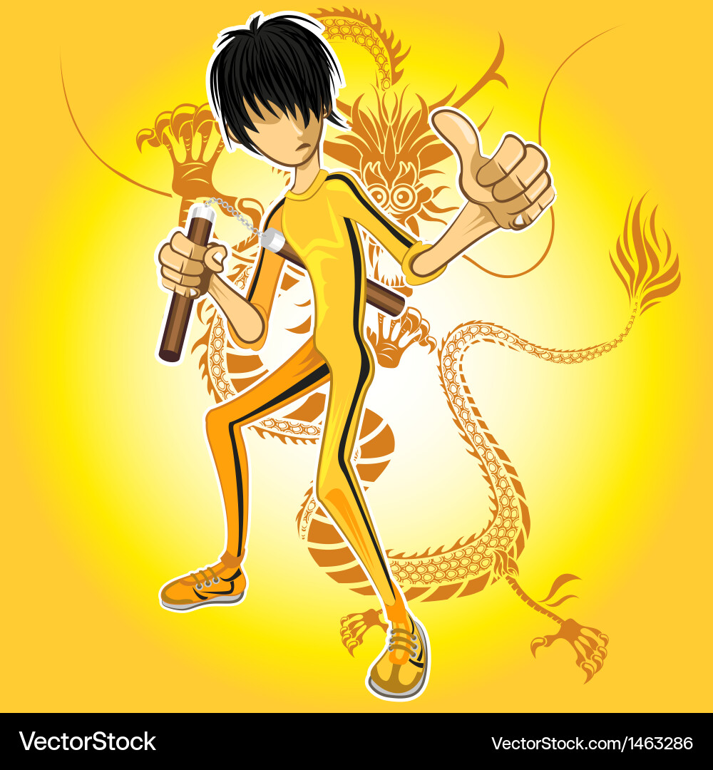 Kungfu master Royalty Free Vector Image - VectorStock
