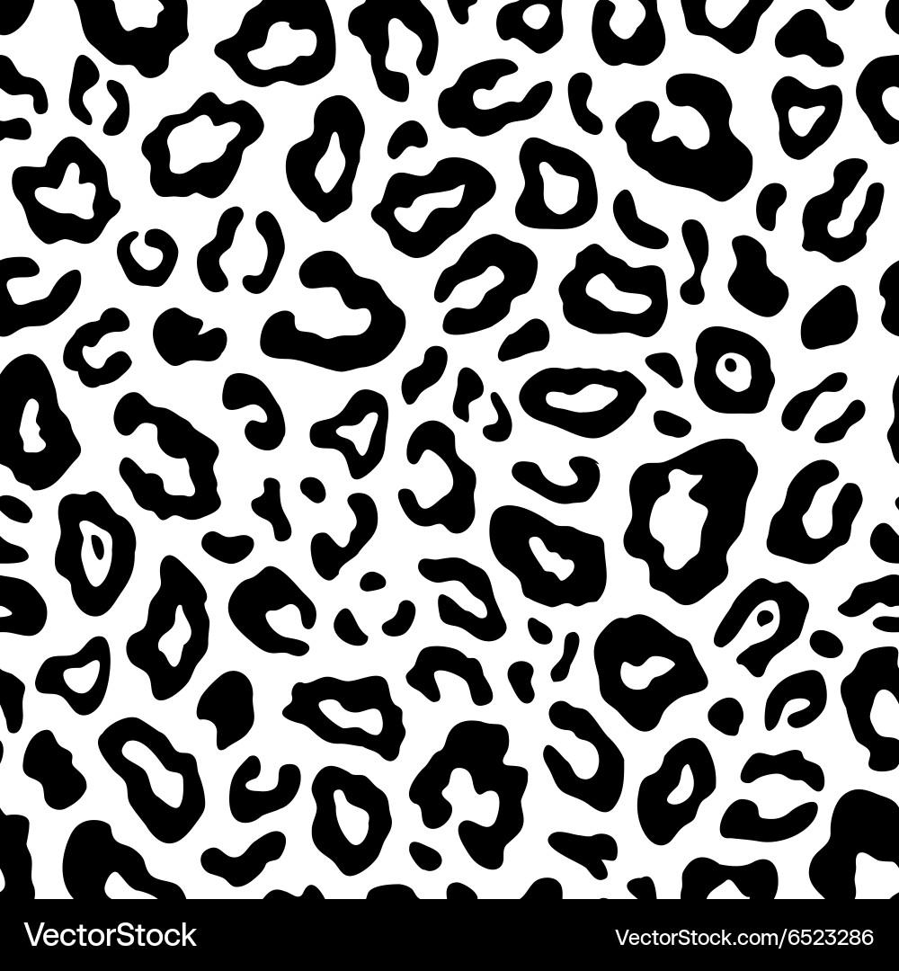 Leopard Seamless Pattern vector image