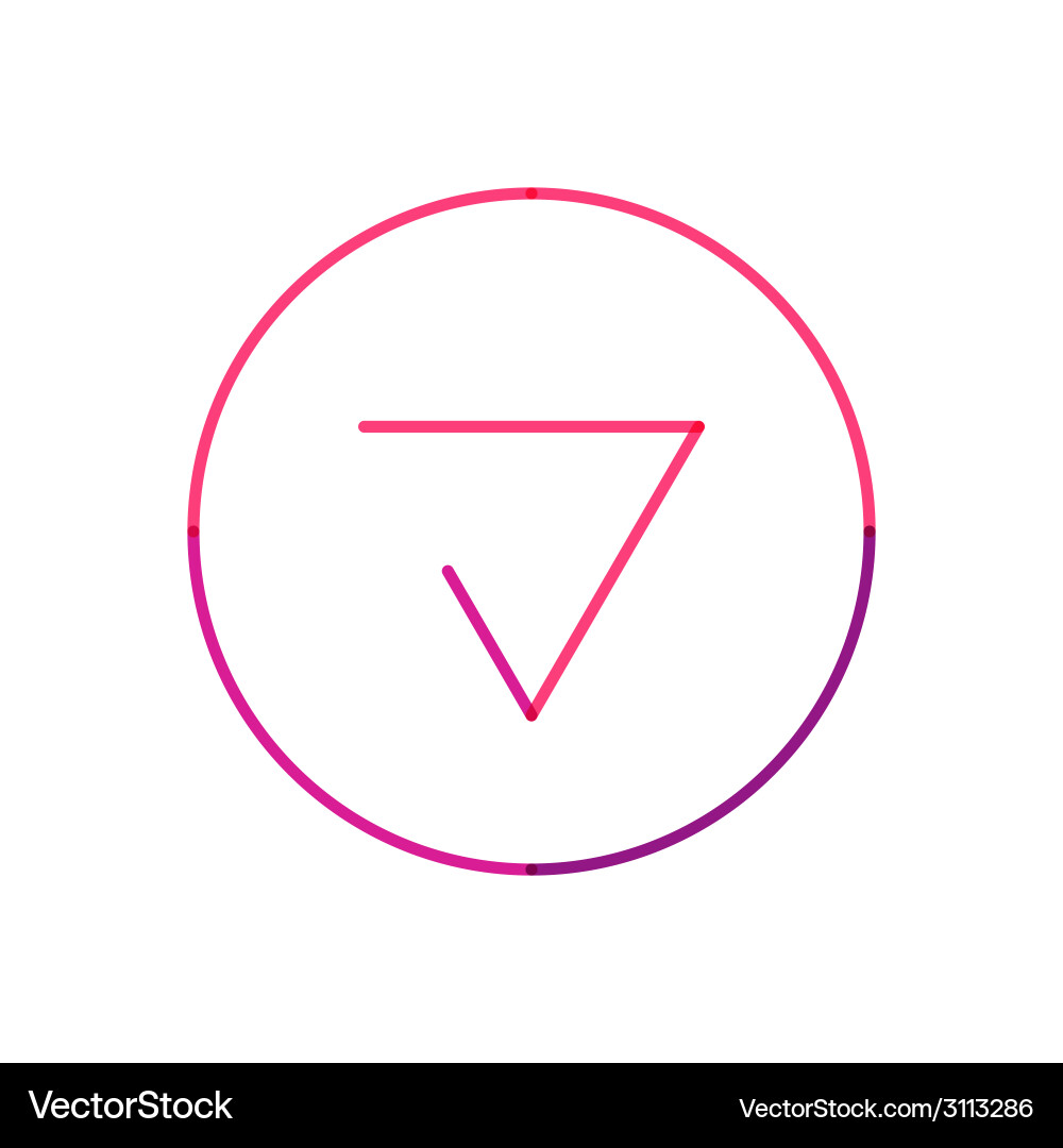 Line Icon Set - Play, Pause, Record vector image