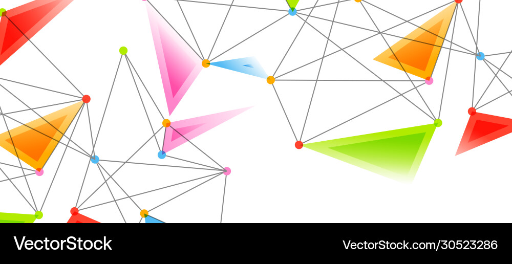 Line points connections triangular technology Line points connections triangular technology Vector Image
