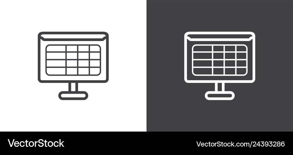 Set of flip chart billboard icons data Set of flip chart billboard icons data vector image