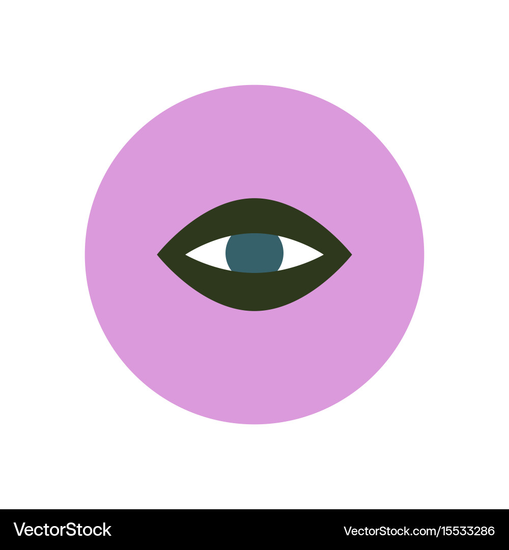 Stylish icon in color circle eye problems Vector Image
