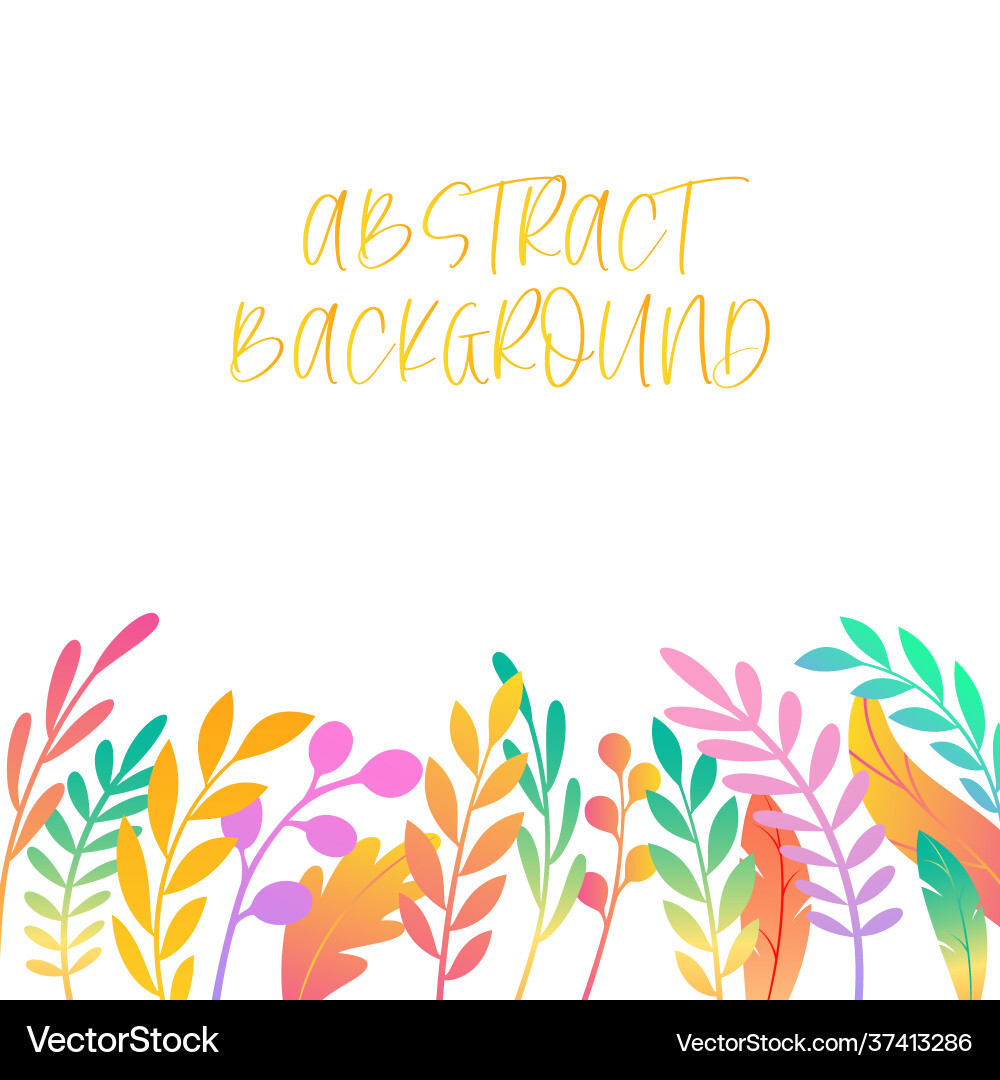 Template on a white background with abstract Vector Image