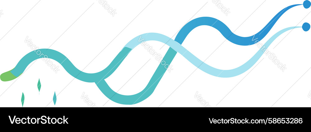 Wavy Fluid Lines - Dynamic Flow Vector Image