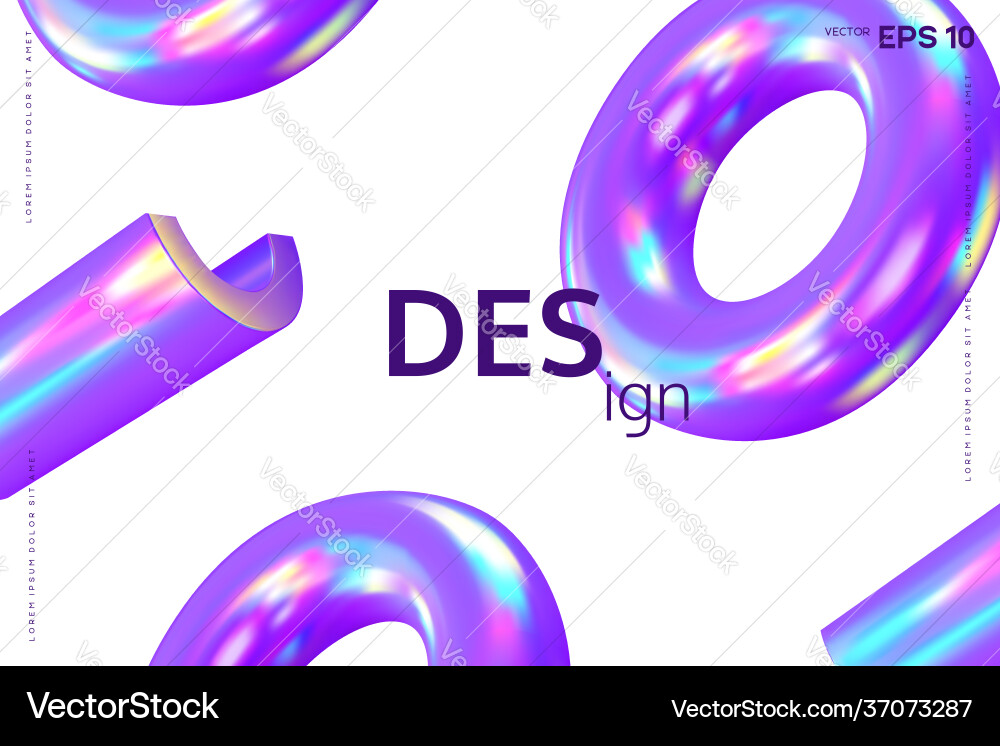 3d render primitives background 3d render primitives background vector image