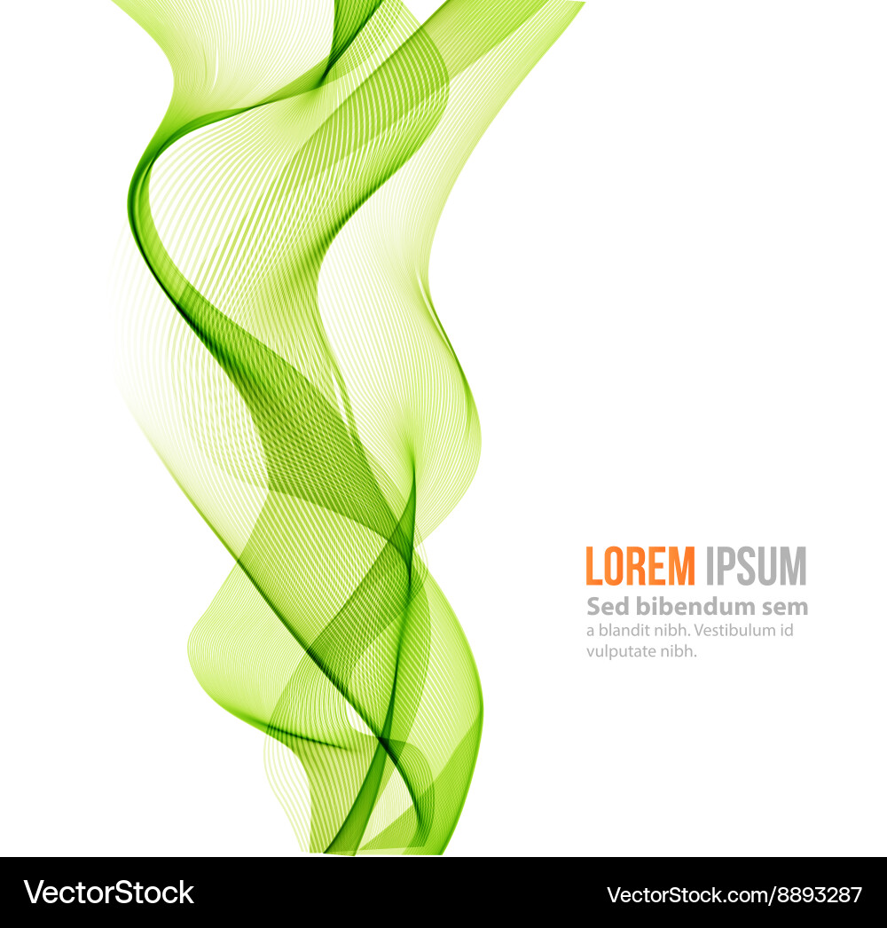 Abstract curved lines background template vector image