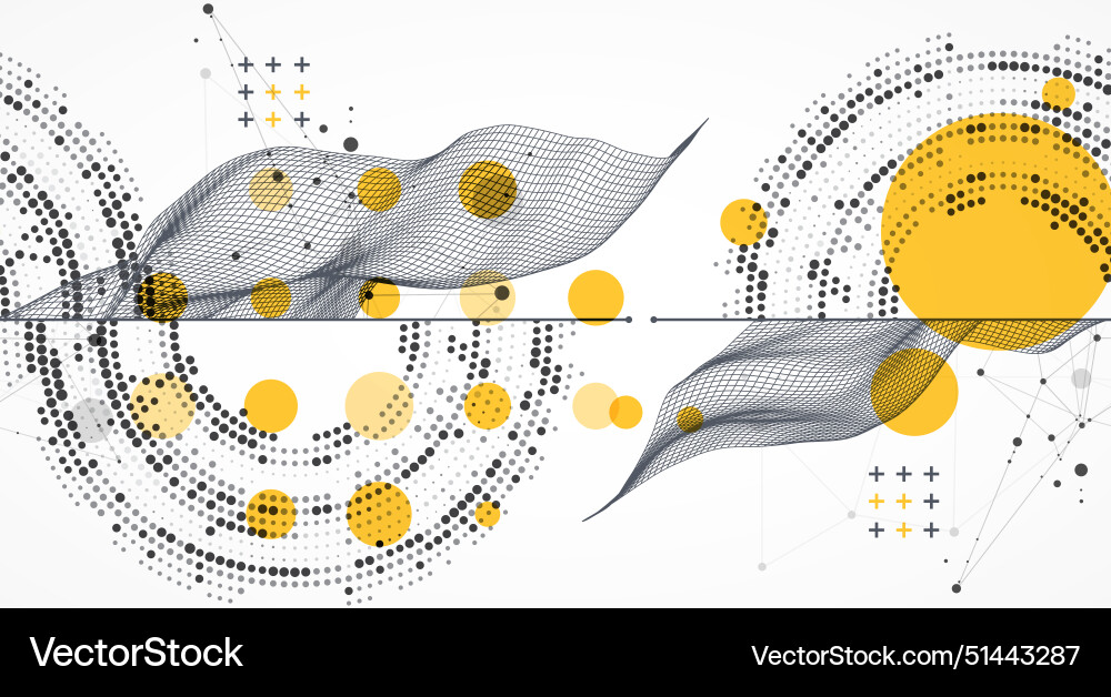 Abstract wave is made in a frame style with half Abstract wave is made in a frame style with half vector image