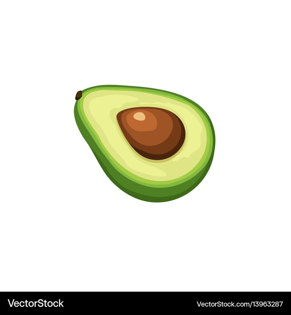 Avocado icon isolated Royalty Free Vector Image Avocado icon isolated Royalty Free Vector Image