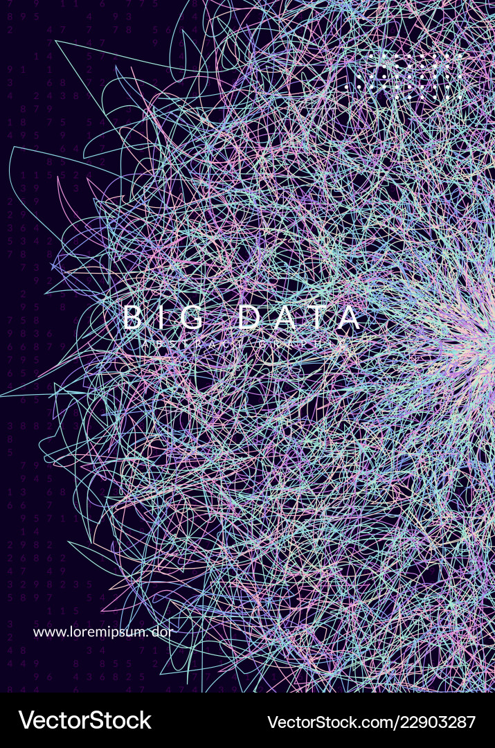 Big data background technology for visualization Big data background technology for visualization vector image