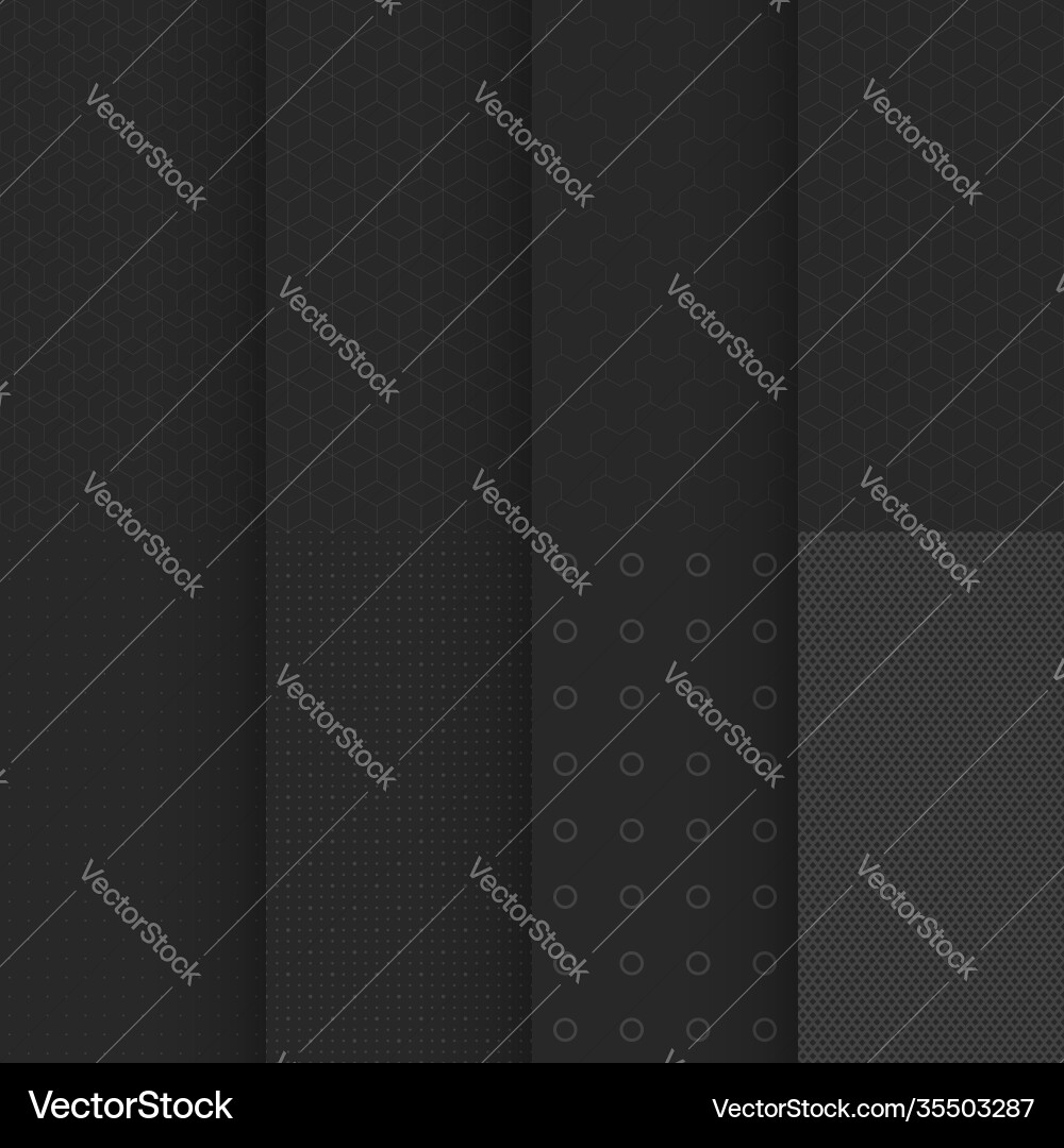 Black geometric minimal style seamless in pattern Black geometric minimal style seamless in pattern vector image