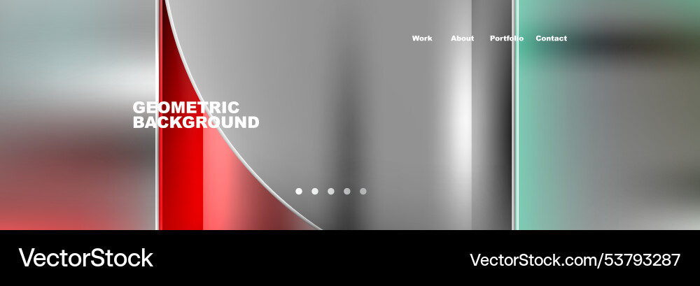 Circle triangle geometric web site page template Vector Image