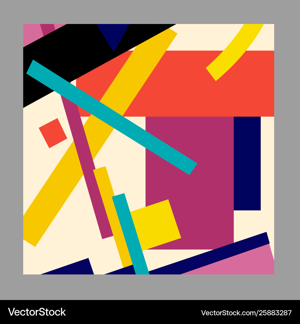 Modern style abstraction with composition made Vector Image