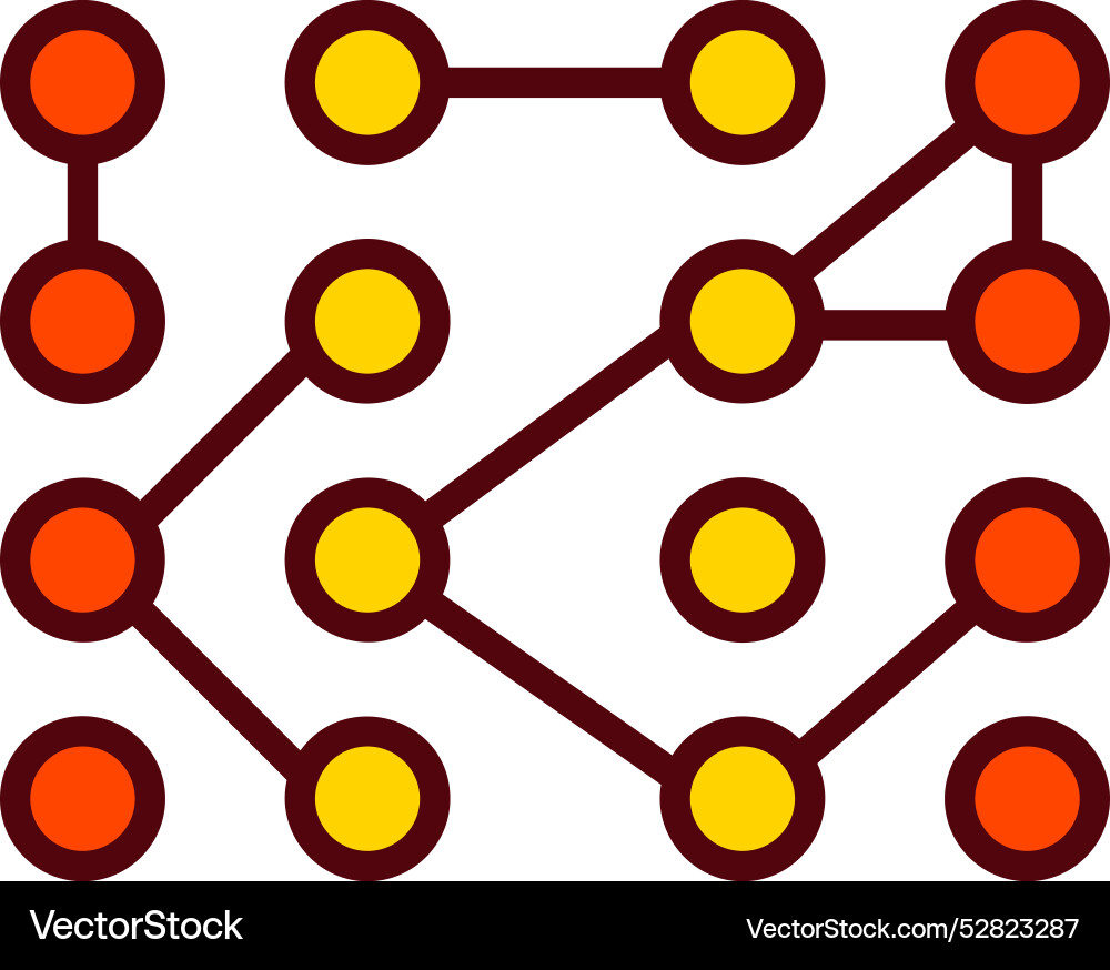 Unstructured data icon design Vector Image